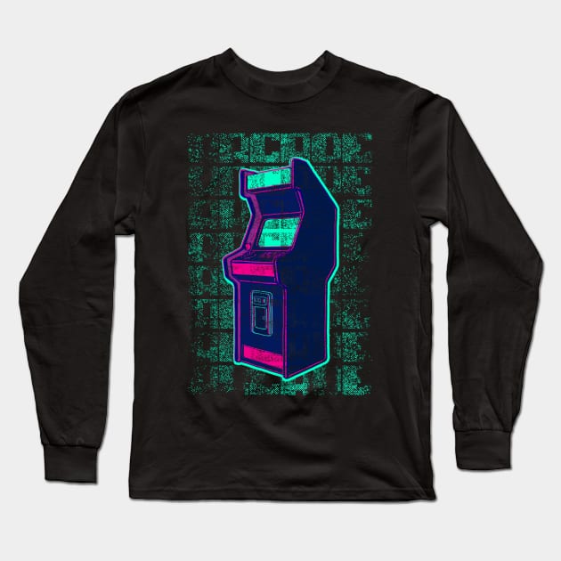 Arcade Long Sleeve T-Shirt by ursulalopez